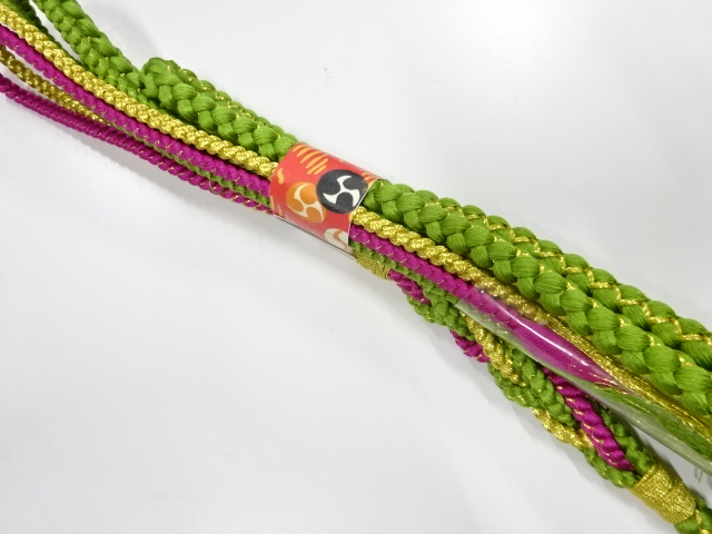 未使用品　正絹　振袖用　手組帯締め